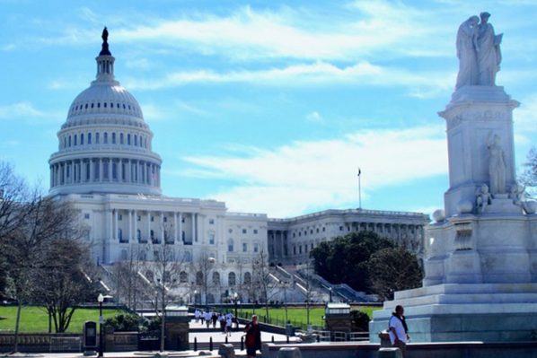 Washington DC - Peace Circle and Capitol Building